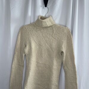 Moda International Beige Turtleneck Sweater